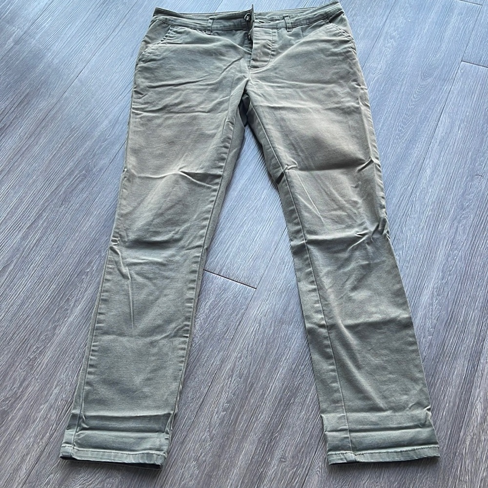 ASOS Army Green Chino Pants, Mens, Slim Fit